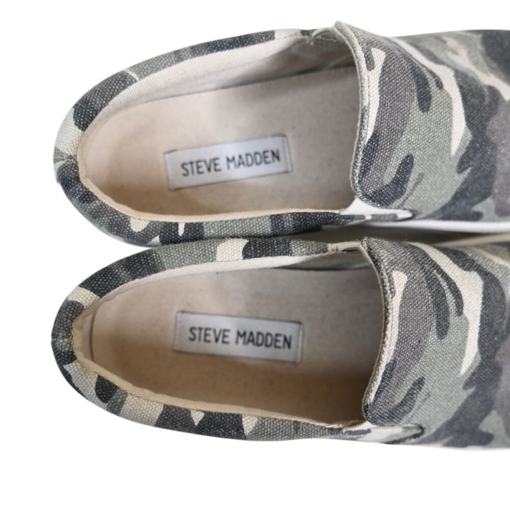 Steve Madden Womens 6.5 Gills-C Camouflage Slip-On Sneakers - Picture 6 of 9